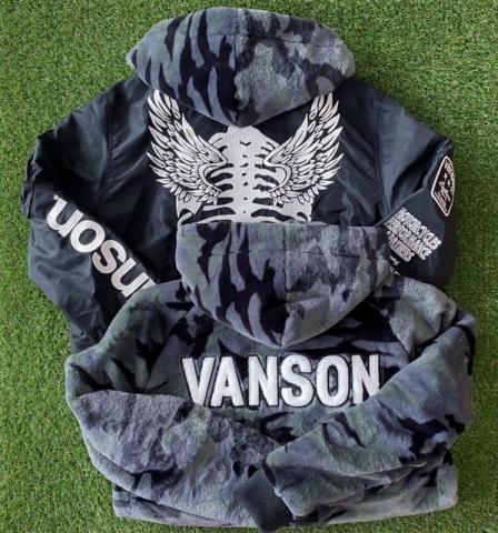VANSON リアルボーン MA-1 リバーシブルフライトジャケット