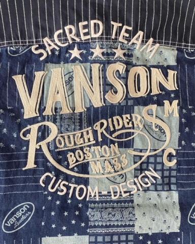 VANSON VANSON LOGO×Three Stars MULTI CHECK半袖シャツ