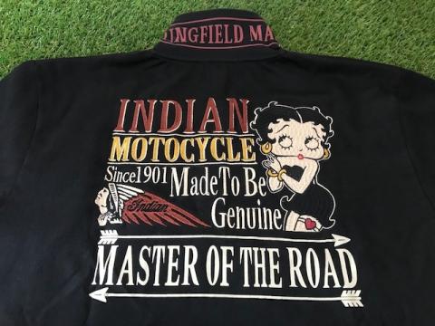 INDIAN MOTOCYCLE ベティブープ半袖ポロシャツ