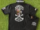 VANSON 半袖ポロシャツ　BLACK
