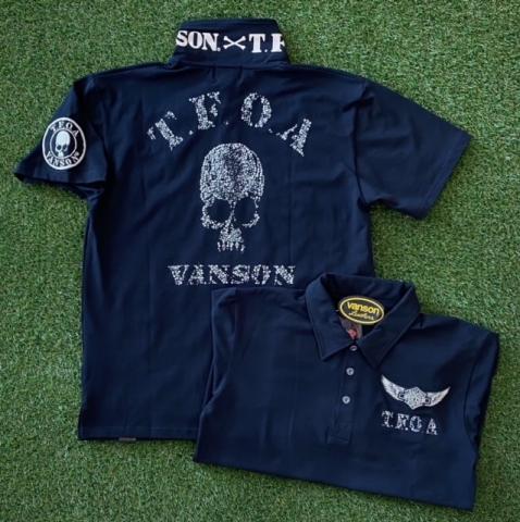 VANSON×WORST　T.F.O.A 半袖ポロシャツ BLK
