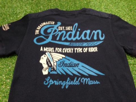 INDIAN MOTOCYCLE サーマル半袖Tシャツ　BLACK