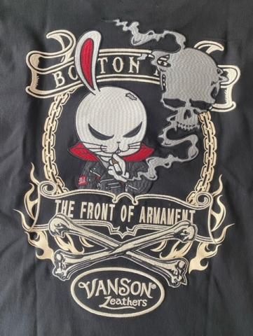 VANSON×WORST　T.F.O.A  KKK スモーキングデスラビッド 半袖Tシャツ　