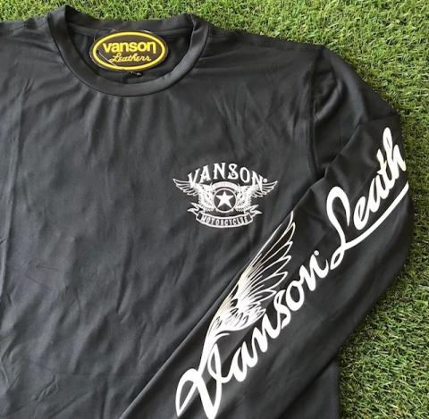 VANSON 長袖ドライロンTee