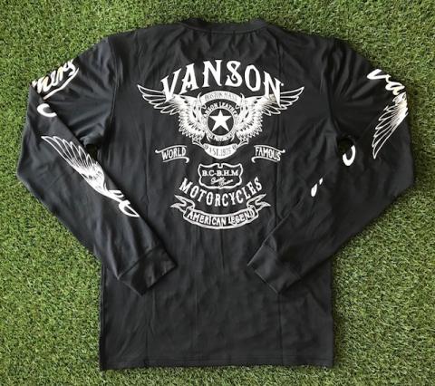 VANSON 長袖ドライロンTee