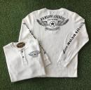 VANSON サーマルヘンリーネック長袖Tシャツ NATURAL