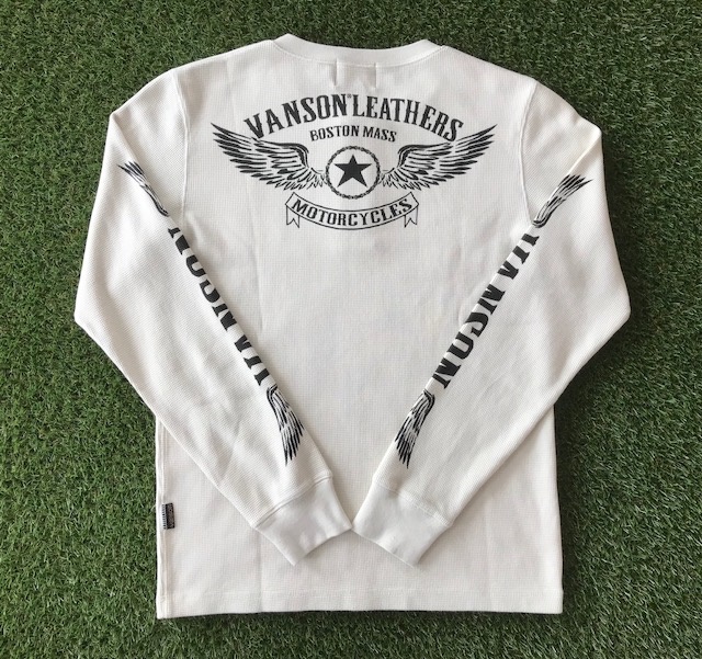 VANSON サーマルヘンリーネック長袖Tシャツ NATURAL / VANSON専門店の