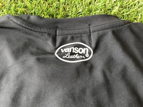 VANSON ONE STAR 長袖ドライロンTee  BLACK