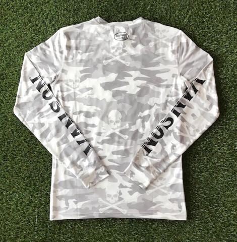 VANSON ONE STAR 長袖ドライロンTee  WHITE CAMO