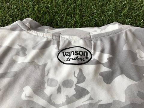 VANSON ONE STAR 長袖ドライロンTee  WHITE CAMO