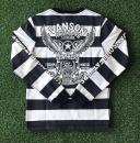 VANSON サーマル BORDER 長袖Tシャツ NATURAL