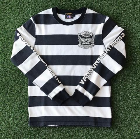 VANSON サーマル BORDER 長袖Tシャツ NATURAL