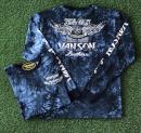 VANSON フライングスターエンブレム長袖Tシャツ TIY DYE