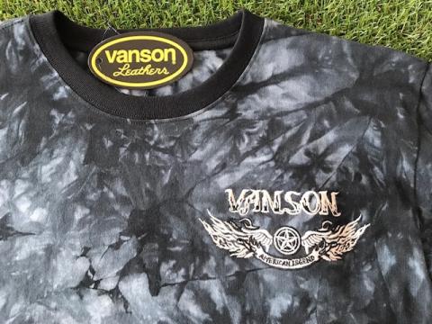 VANSON フライングスターエンブレム長袖Tシャツ TIY DYE