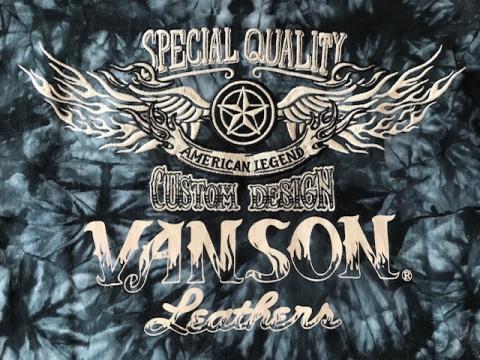 VANSON フライングスターエンブレム長袖Tシャツ TIY DYE