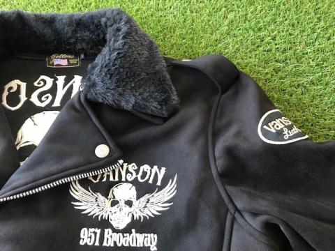 VANSON ボンディングダブルライダース JACKET