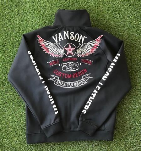 VANSON フライングスターエンブレム　FULL ZIPUPジャージ