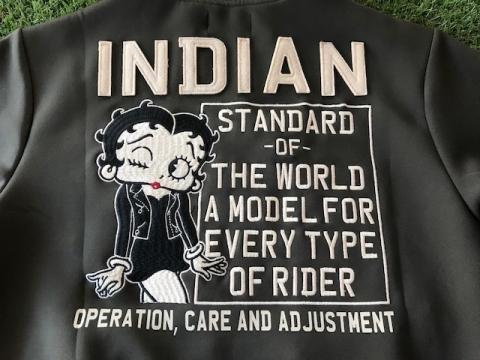 INDIAN MOTOCYCLE ベティブープ スムースジャージ OLIVE