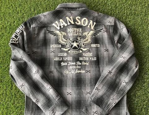 VANSON DOBBY CHECK SHIRTS　CHARCOAL
