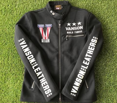VANSON Wスムース シングルライダースJKT