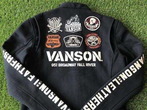 VANSON Wスムース シングルライダースJKT
