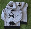 VANSON ONE STAR&VANSONロゴ刺繍パーカー　MIX GRAY