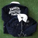 VANSON 襟ボア ランチジャケット　BLK