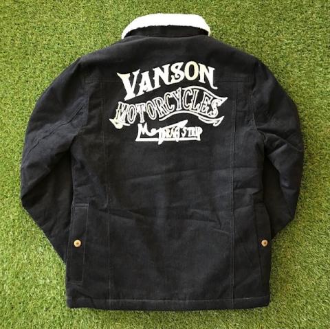 VANSON 襟ボア ランチジャケット　BLK
