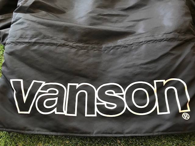 VANSON 袖ワッペン&ロゴ刺繍 N-3B フライトジャケット BLK / VANSON